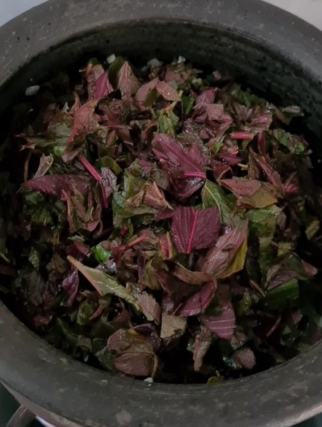 Red Amaranth Stir Fry Tambdi Bhaji Laal Maat Bhaji Vanita S Corner