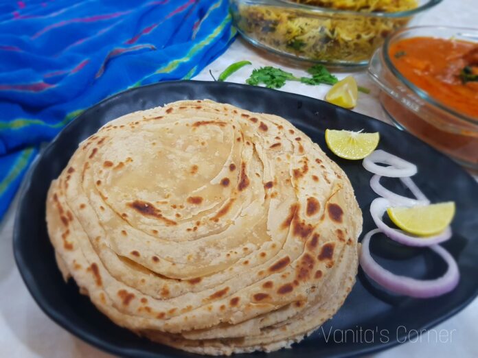 Wholewheat Lachcha Parathas