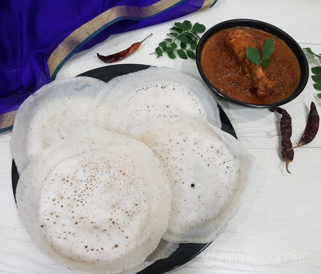 Kerala Appam/ How To Make Palappam - Vanita's Corner