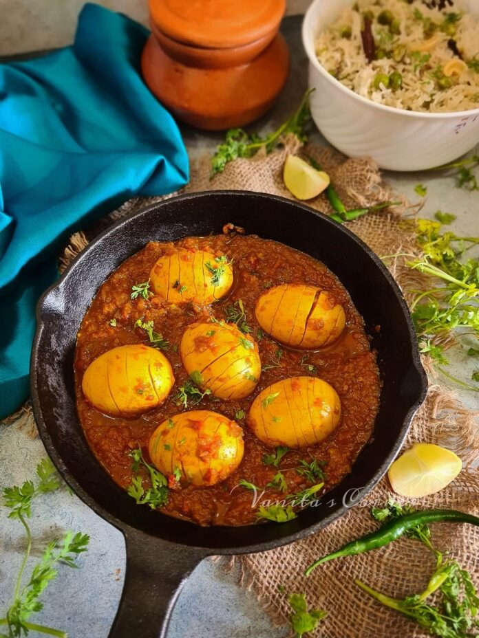 Dhaba style Egg Curry | Flavourful Egg Curry - Vanita's Corner