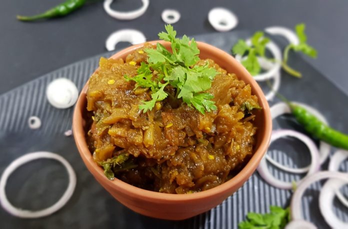 Mashed Brinjal Sabzi