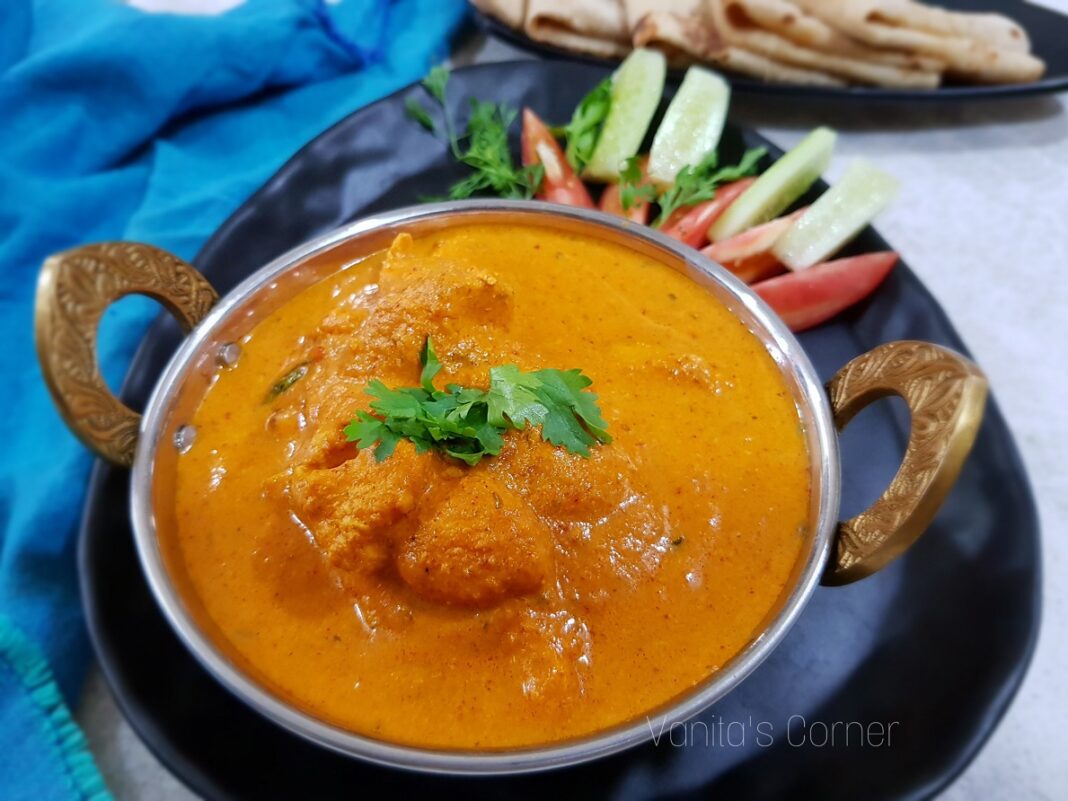 Butter chicken (without butter) Healthy Butter Chicken Vanita's Corner