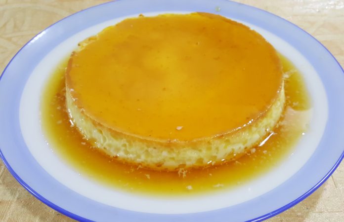 Caramel custard pudding