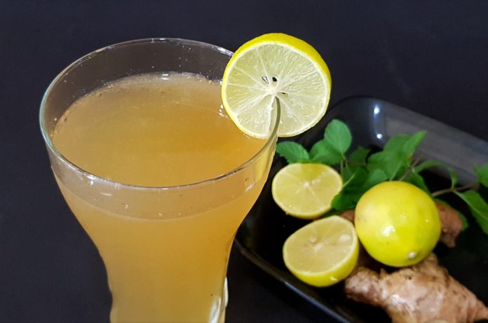 Ginger lemon cooler