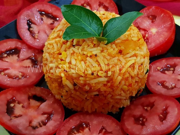 South Indian style tomato rice