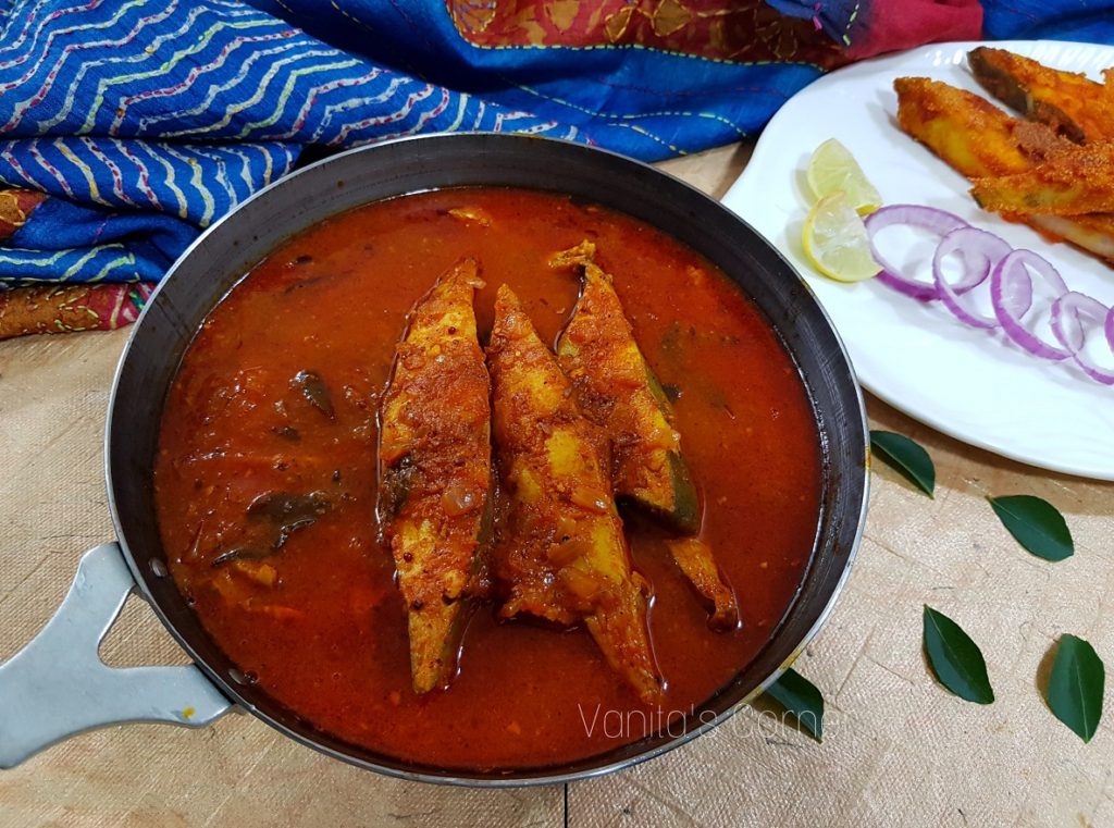 Andhra style Fish Curry | Andhra style Pomfret Curry - Vanita's Corner