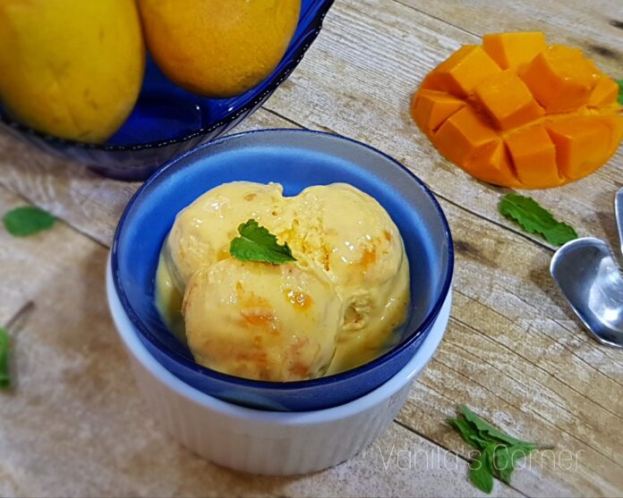 Mango ice-cream