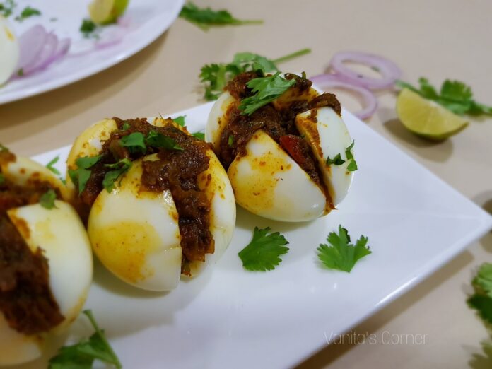 Stuffed Masala eggs