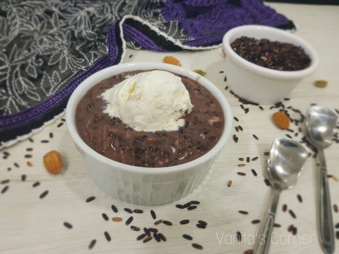 black rice pudding