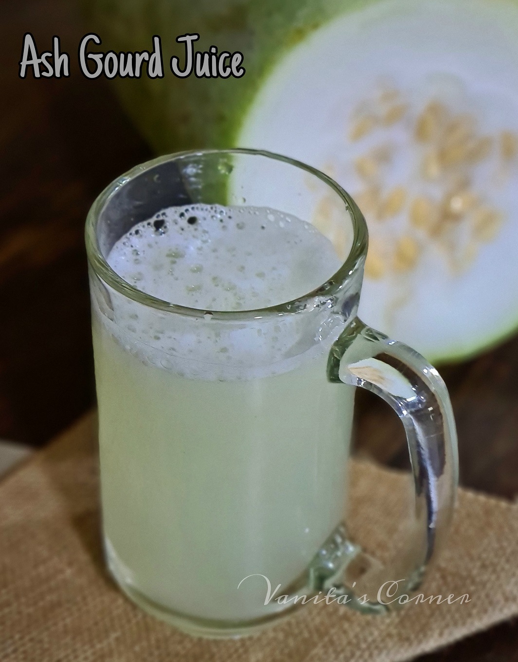 Ash Gourd Juice | How to make Ash Gourd Juice - Vanita's Corner