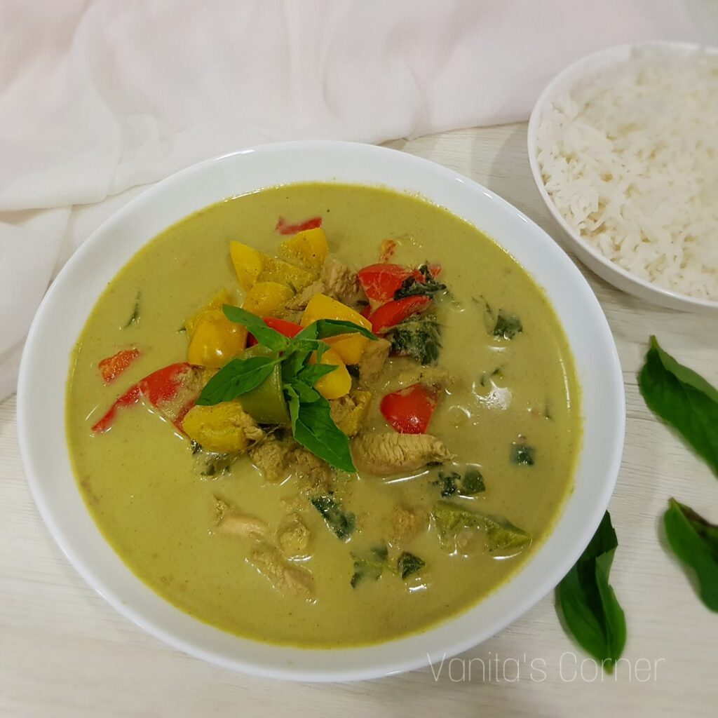 Chicken Thai Green Curry | Non Veg Thai Curry - Vanita's Corner