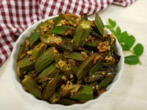 Mangalorean Bhindi Upkari