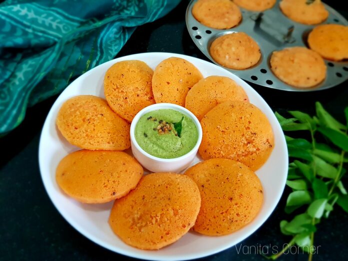 Tomato Rava Idlis