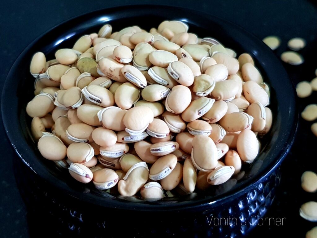 Sprouting of Lima beans