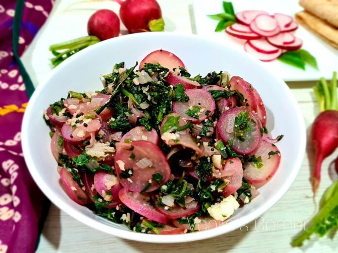 Red radish sabzi