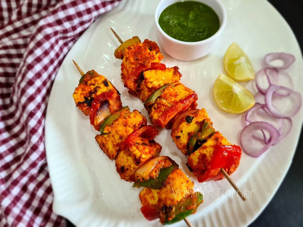 Paneer Tikka | How to make paneer tikka in a pan - Vanita's Corner