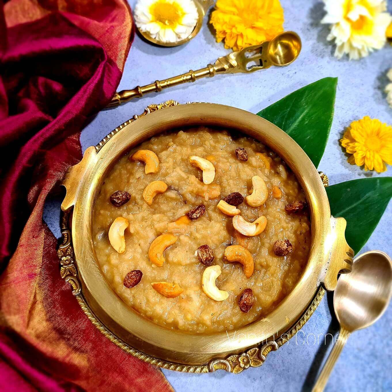 Sweet Pongal | Chakkara Pongal | Sakkarai Pongal - Vanita's Corner