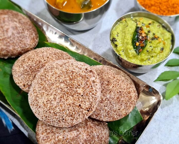 Ragi udad dal idlis