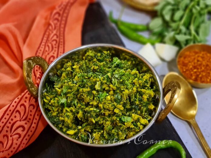 Besan methi with paneer