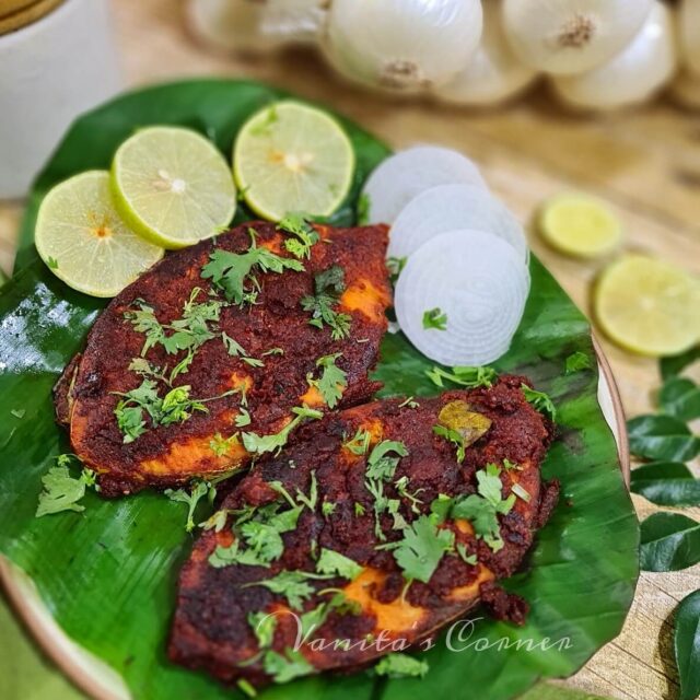 Surmai Tawa Masala | Mangalorean Anjal Tawa Fry - Vanita's Corner