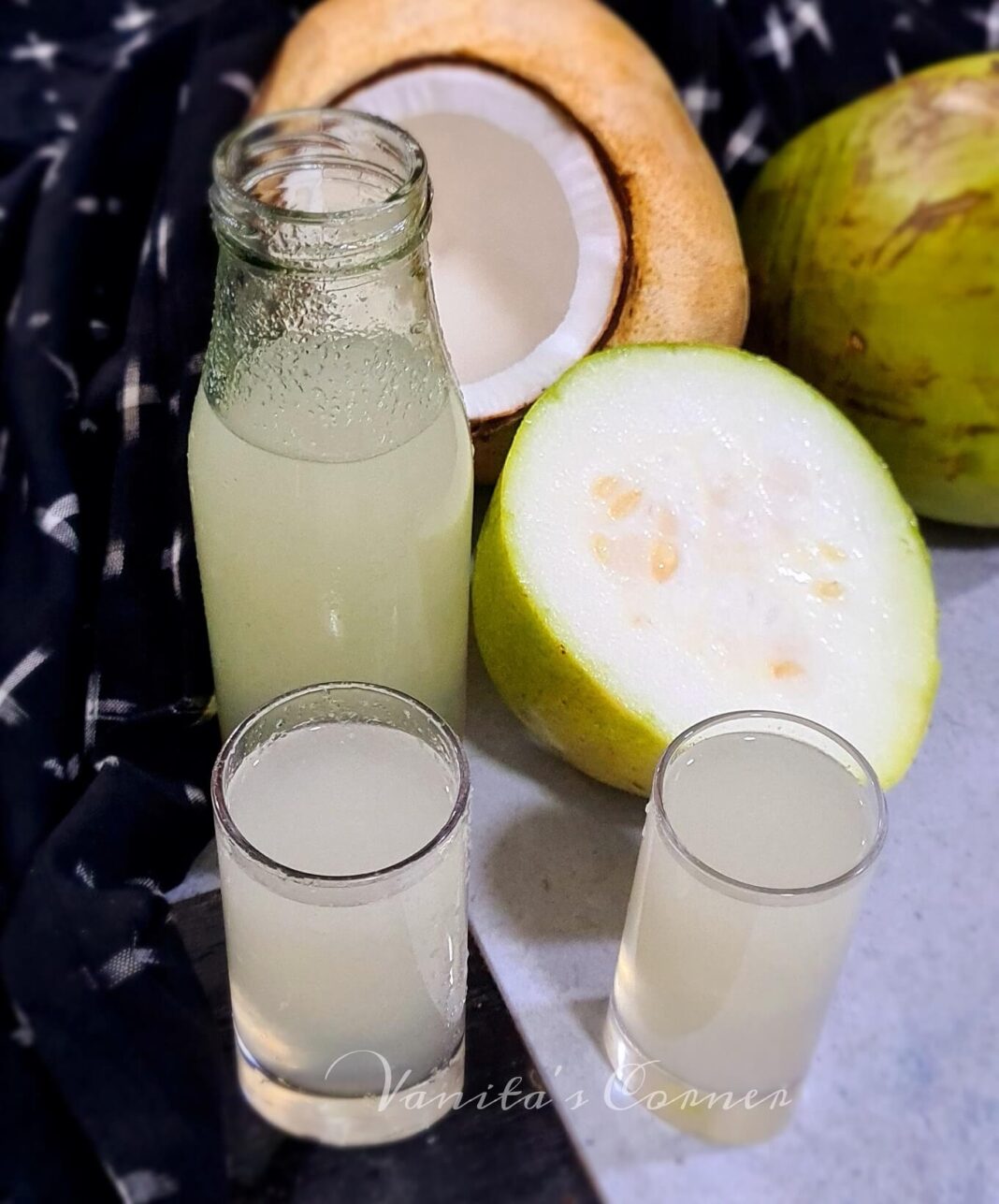 Ash gourd Coconut Juice Healthy Morning Juice Vanita's Corner