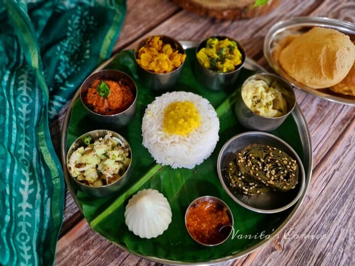 Maharashtrian festive meal