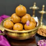Besan laddoos with jaggery
