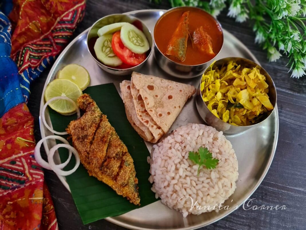 Fish Thali | Mangalorean Fish Thali - Vanita's Corner