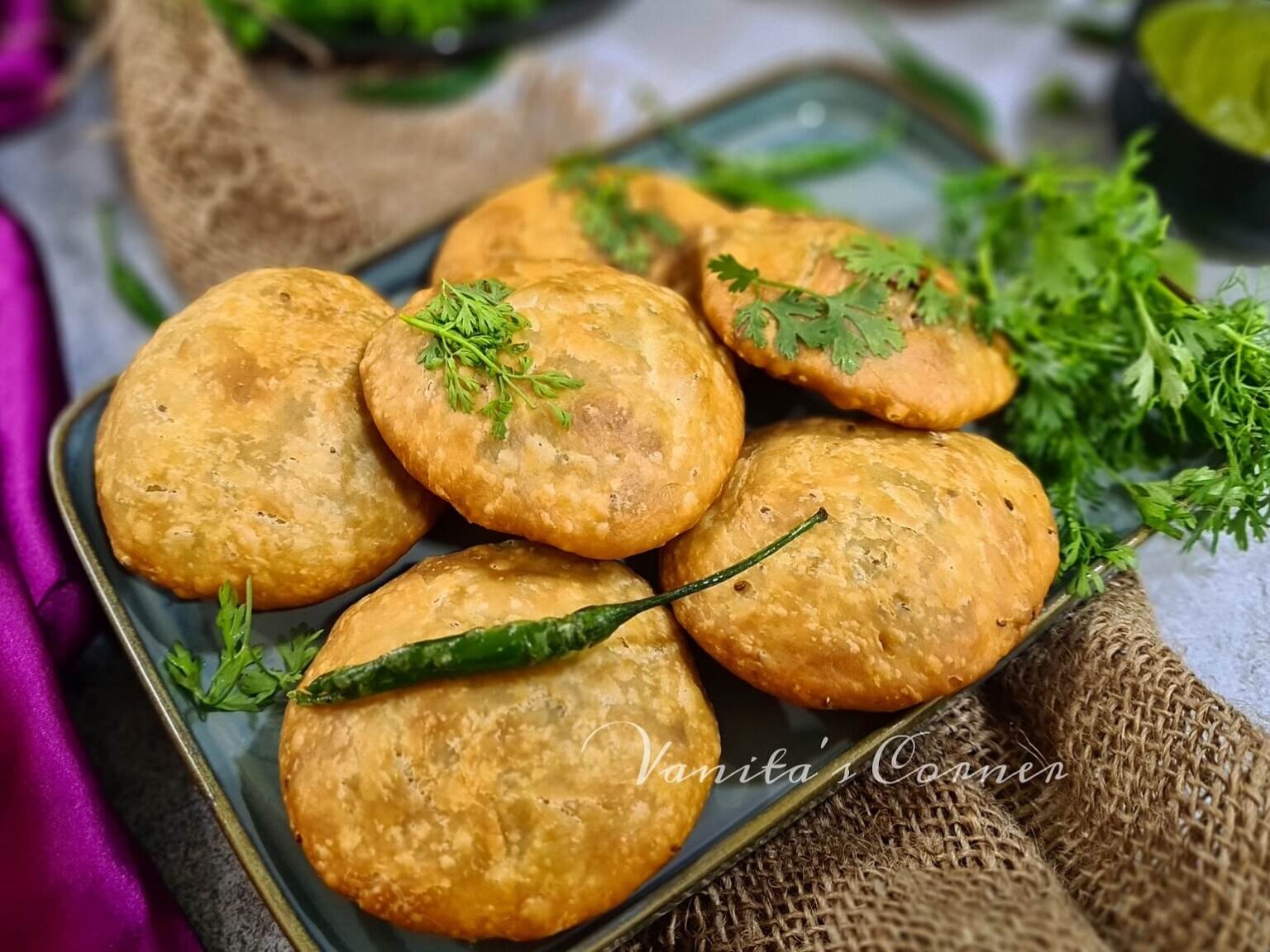 Matar Kachori | Peas Kachori - Vanita's Corner