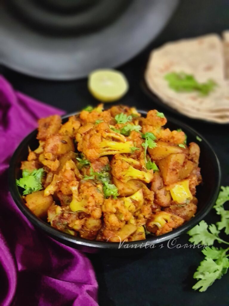 Aloo Gobi Sabzi | Cauliflower Batata Bhaji - Vanita's Corner