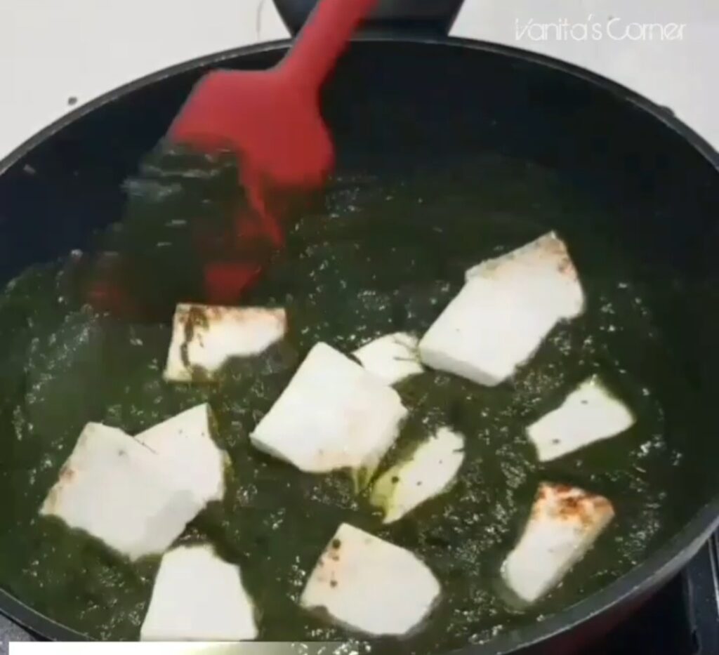 Paneer Saagwala | Saag Paneer - Vanita's Corner