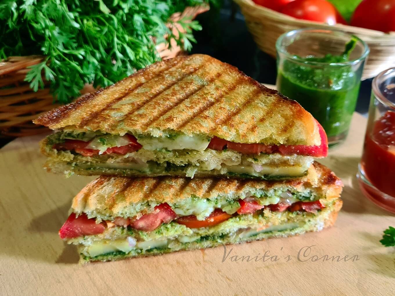 Bombay Sandwich | Mumbai street style Vegetable Sandwich - Vanita's Corner