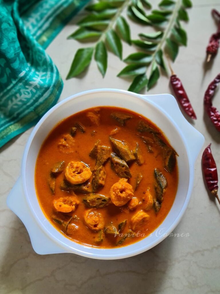 Mangalorean Prawns Okra Curry