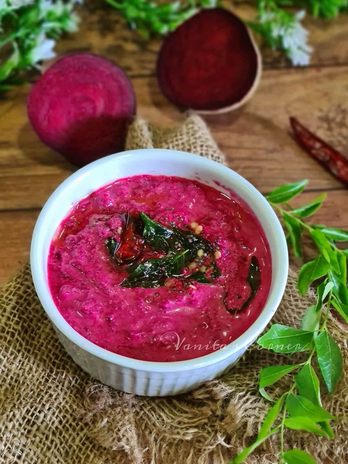 Beetroot Pachadi | How To Make Beetroot Pachadi - Vanita's Corner