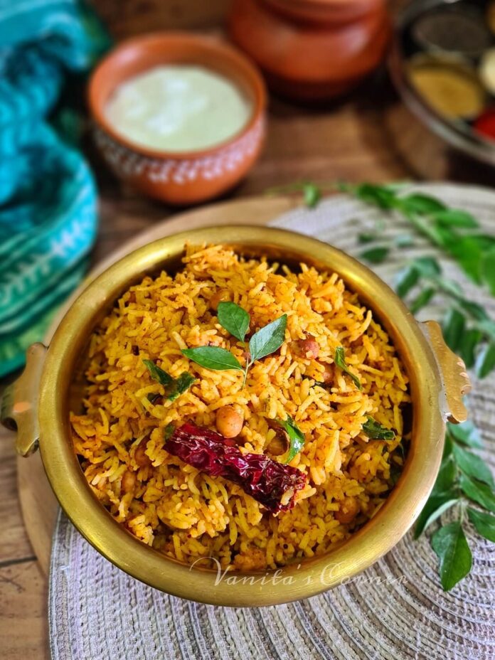 Puliyogare | Tamarind Rice - Vanita's Corner