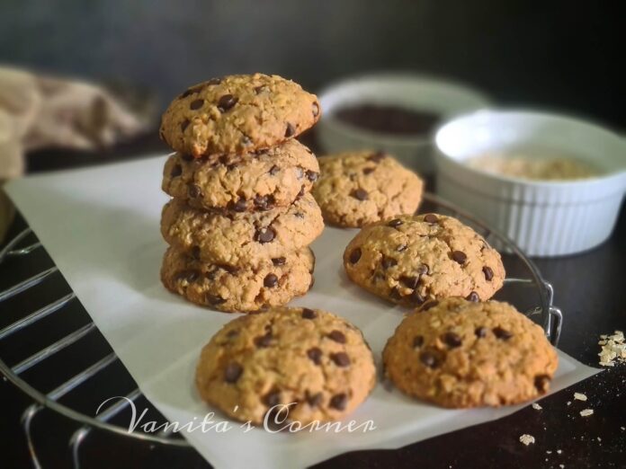 Oats choco chip cookies