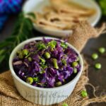 Purple cabbage and peas Poriyal