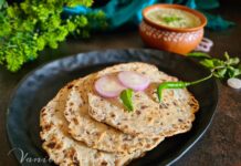 Jowar Onion Roti and Vegan cucumber Raita