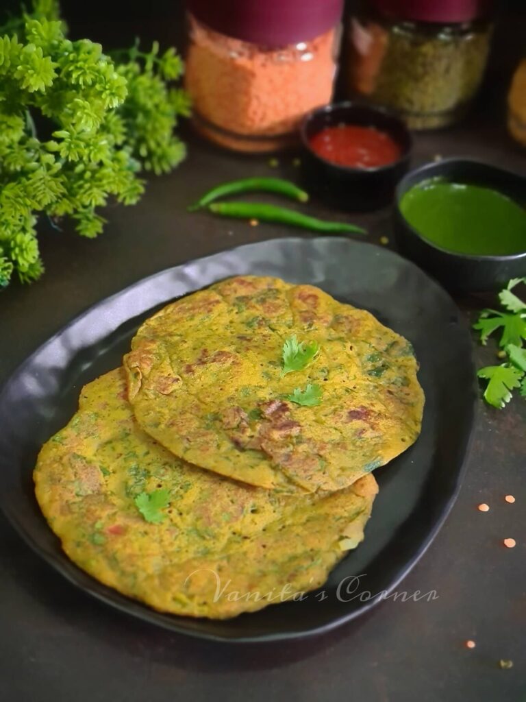 Mixed Dal Palak Cheela