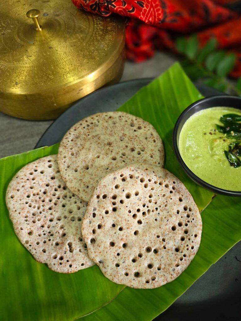 Sprouted Ragi Set Dosa