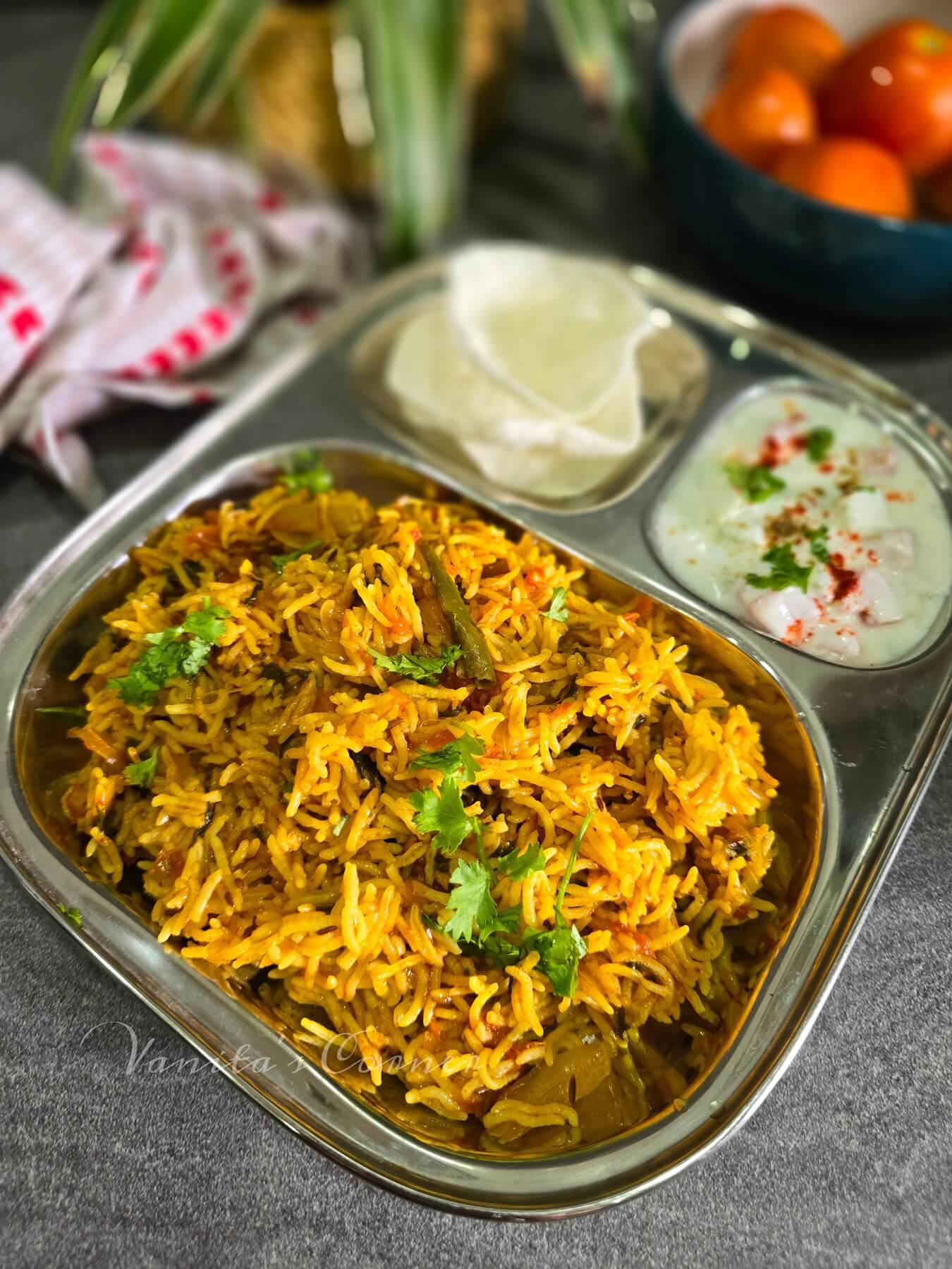 Tomato Pulao | Easy One Pot Rice Dish - Vanita's Corner
