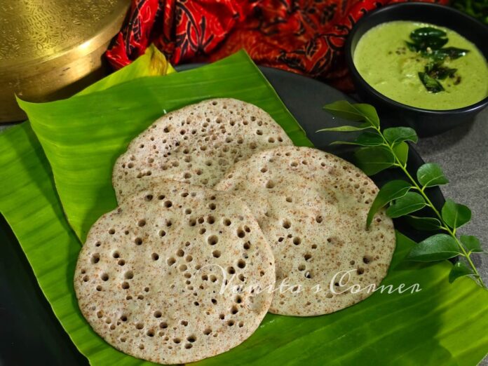 Sprouted Ragi Set Dosa