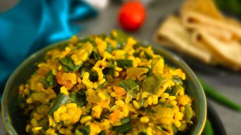 Spring Onion Potato Sabzi Recipe